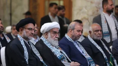 با حضور رئیس دفتر رهبر انقلاب؛  صحن حضرت زهرا(س) در نجف رسما راه اندازی شد به همراه عکس