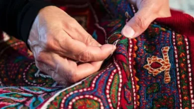 نمایش پته دوزی میراث ناملموس در وزارت میراث فرهنگی